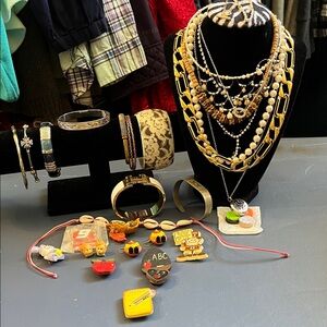 All wearable vintage to now jewelry lot, 0228A